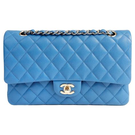 Chanel Periwinkle Caviar Leather Medium Classic Flap Bag